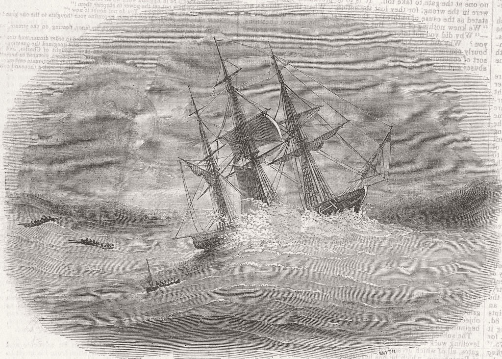 SOUTH AFRICA. Regular abandoned, Cape of Good Hope 1843 old antique print